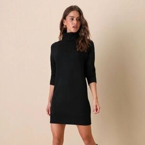 Lulu's Black Turtleneck Mini Dress